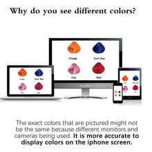 6片彩色夹式接发片，派对挑染，20英寸粉色直发接发片，夹式合成假发，适合万圣节装扮、圣诞节、新年礼物，女士（粉色） - 粉色 - 查看 11