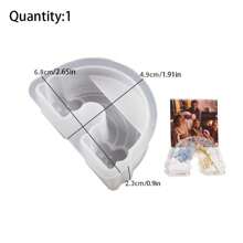 1pc Clear Glue Crystal Cloud Shaped Silicone Mold For Diy Resin Crafts Card Holder/photo Display Stand