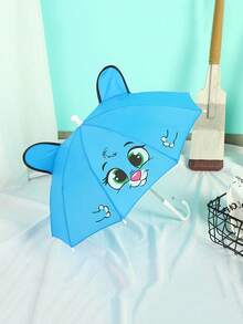 1-3 Years Old Green Cute Cartoon 3d Baby Manual Decorative Ear Umbrella 1pc - Green - View 9
