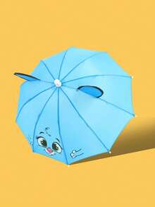 1-3 Years Old Green Cute Cartoon 3d Baby Manual Decorative Ear Umbrella 1pc - Green - View 3