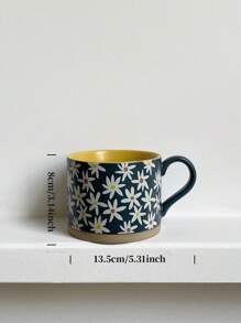 1 件 430 毫升卡通设计陶瓷杯，适合家庭、可爱创意下午茶/办公室咖啡杯、情人节礼物 - 小雛菊 - 查看 8