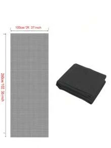 1入室內防蚊蟲網,可調節門網,窗網捲裝,法式庭院門廊,臥室客廳家居裝飾用的滑動門網絡 - 黑色 - 查看 2