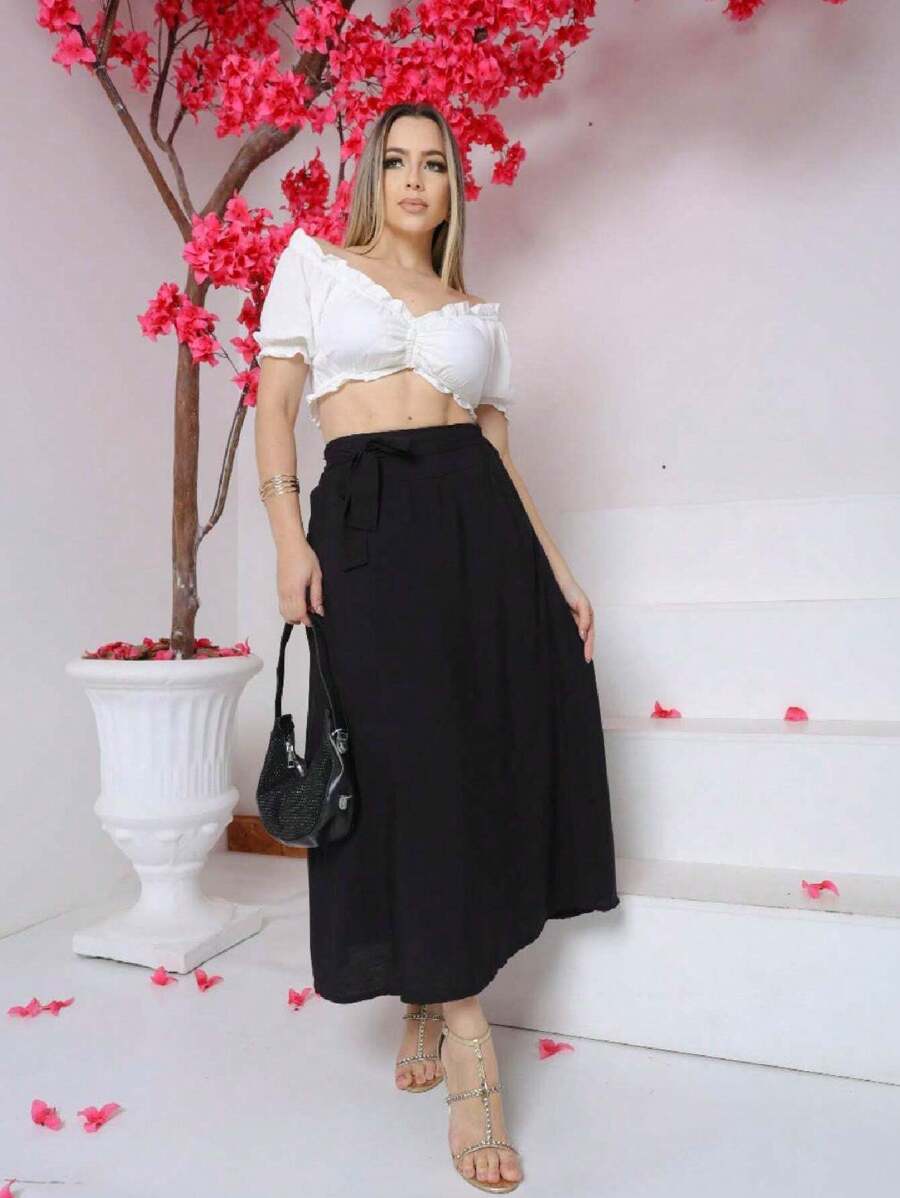 Women Skirts - Black - View 1