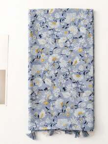 簡約印花女用絲巾新款秋冬保暖圍巾時尚長圍巾防曬沙灘巾戶外披肩百搭圍巾女