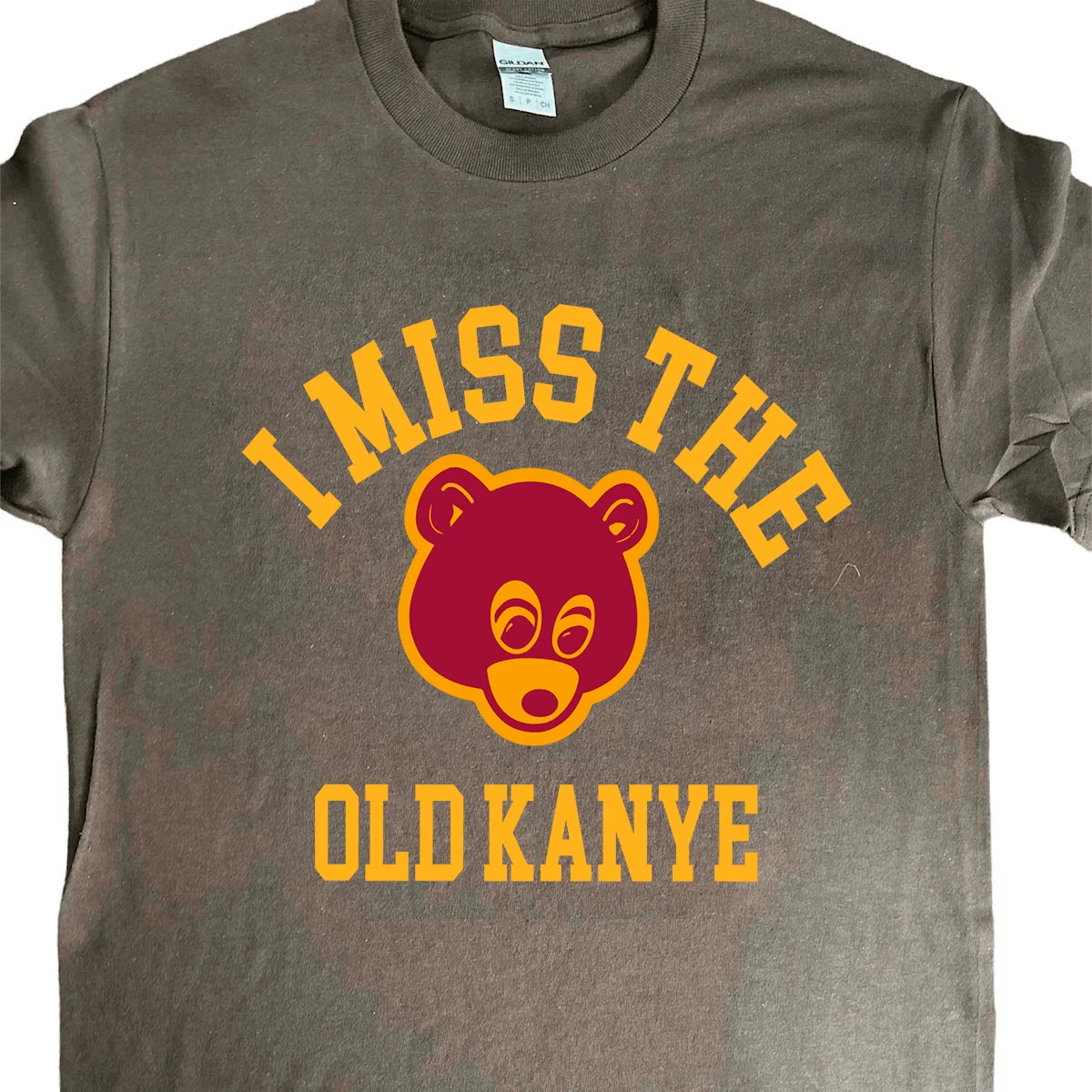 Kanyewest "I Miss The Old " T-Shirt - 巧克力棕 - 查看 1
