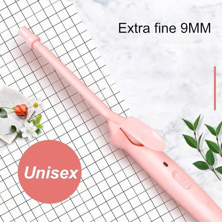 Professional Ceramic Hair Curler Wool Roller Waver Wand - 粉色 - 查看 1