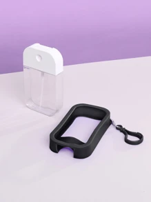 1pc 50ml Portable Refillable Perfume And Sanitizer Bottle With Silicone Cover, Moisturizing Spray Container, Travel Size, Reusable Hand SanitizerTravel Essentials ,Travel Organizer For Beach ,Summer Vacation Back To School School Supplies Holiday Camping Holiday Essentials Accessories Mini Perfume For Women Perfume For Men - Black and White - View 8