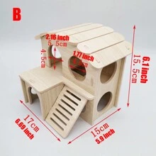 1pc Golden Hamster Villa - Apricot - View 7