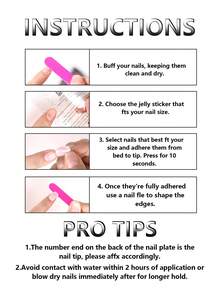 24/48/72/96pcs Square Geometric & Heart Shaped Coffin Short False Nails - Multicolor - View 4