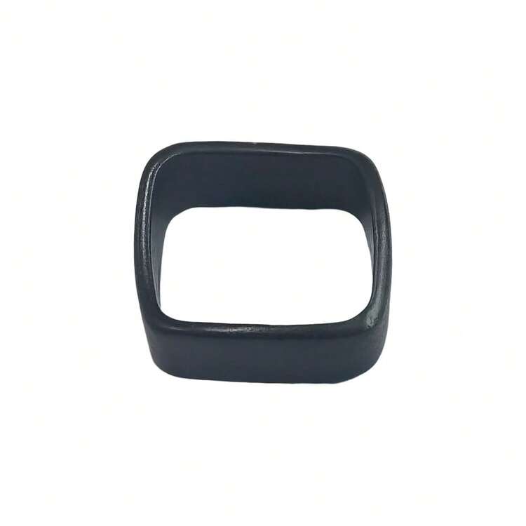 Optical Ring for Personalized Necklace Circle Square Magic Street Optical Illusion Fashing Rings for Street and Romantic Proposal - Black - View 6