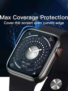 3入組透明水凝膠手錶保護膜,適用於38/40/42/44/45/49毫米手錶