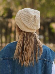 1 件套韩版针织保暖帽子，温暖时尚，冬季