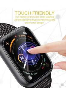 3入組透明水凝膠手錶保護膜,適用於38/40/42/44/45/49毫米手錶