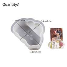1pc Clear Glue Crystal Cloud Shaped Silicone Mold For Diy Resin Crafts Card Holder/photo Display Stand
