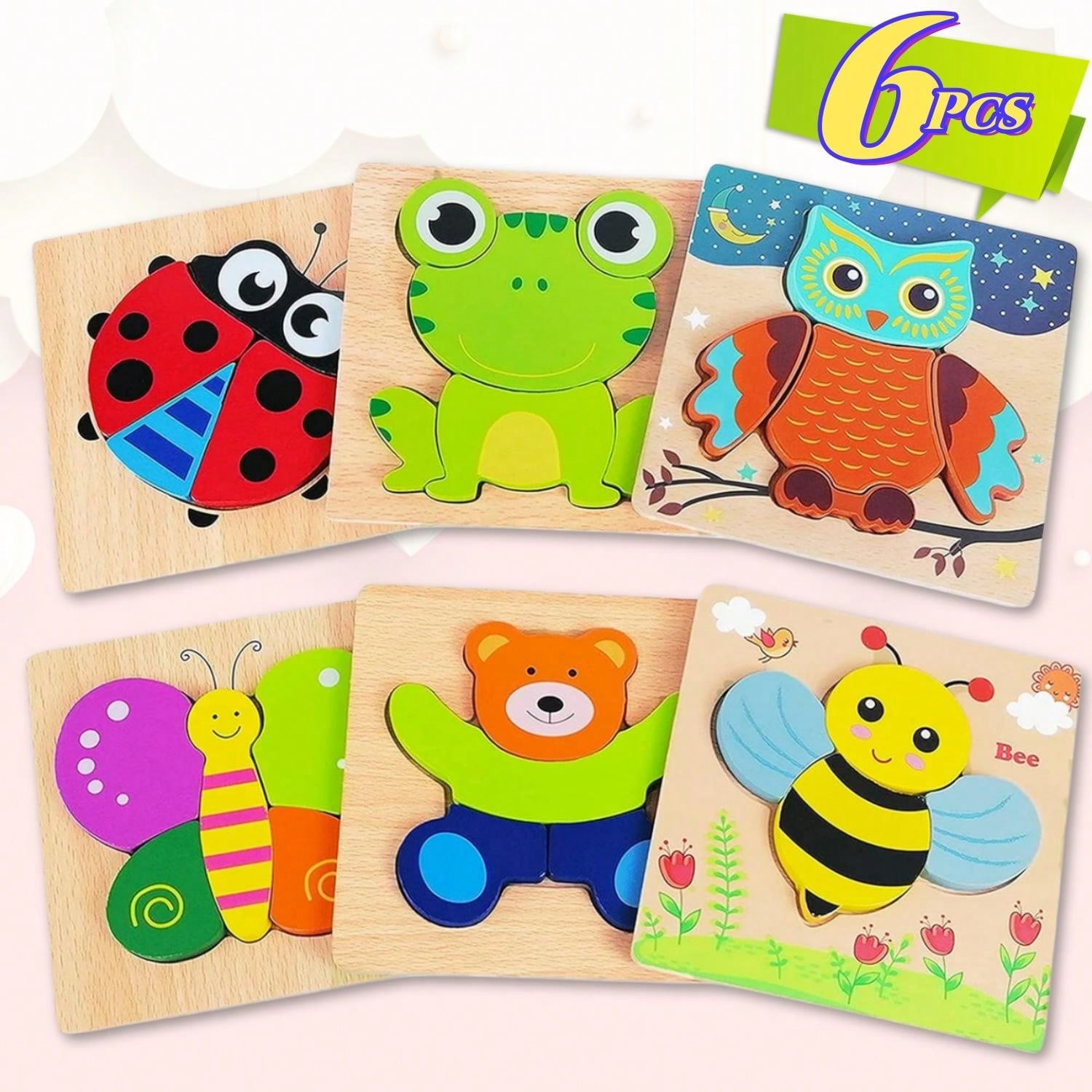 Kinderpuzzle 128 Teile Ozean Hai - Lernspielzeug Ab 3 Jahren