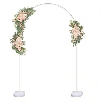 Set di supporto ad arco per matrimoni con base, kit di supporto per colonne di palloncini per matrimonio, festa di compleanno, doccia per bebè, laureati, decorazioni da sfondo (esclusi i fiori)