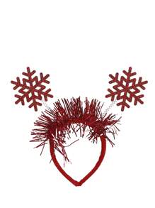 一款適合男女共用的聖誕節頭帶,紅色配飾,綠色配飾,雪花蝴蝶結鹿角聖誕樹裝飾眼鏡,聖誕節禮物,假日派對道具,適用於全家大小的聖誕節