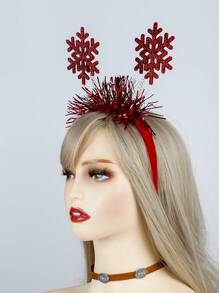 一款適合男女共用的聖誕節頭帶,紅色配飾,綠色配飾,雪花蝴蝶結鹿角聖誕樹裝飾眼鏡,聖誕節禮物,假日派對道具,適用於全家大小的聖誕節