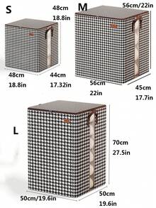 1 Túi đựng đồ họa tiết lưới có cửa sổ đựng quần áo và đồ giường, chống thấm nước và chống ẩm, thích hợp để di chuyển và cất giữ đồ trang trí Trang trí mùa thu Trang trí lễ hội Trang trí phòng Trang trí nhà Trang trí mùa thu Trang trí phòng ngủ - màu đen - Xem 3