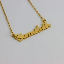 Name Necklace With X And Z For Women Stainless Steel Pendant Necklaces - Yamileth - View 2