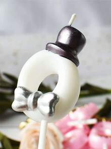 1 Miếng Sinh nhật Trang trí bánh kem Hoạt hình Hoàng tử & Phong cách công chúa Số Nến In Trắng Hoặc Kẹo Màu sắc - trắng - Xem 3