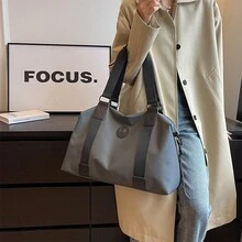 1PC大容量旅行包健身包便攜式輕便防水行李包出差旅行候車包收納行李包孕婦包媽咪包