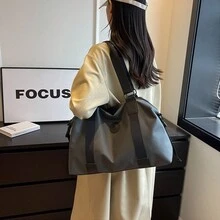 1PC大容量旅行包健身包便攜式輕便防水行李包出差旅行候車包收納行李包孕婦包媽咪包