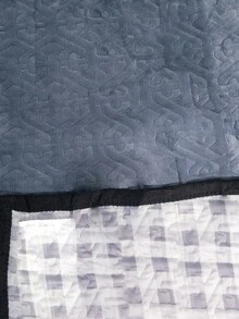 Double Bedspread Quilt With Brief, Straight Edge 2.00x2.30 - 霧霾藍 - View 5
