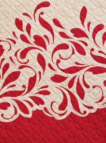 Home Elephant Edredón Ligero Matrimonial Rojo Floral Dos Vistas Osaka - Rojo - Ver 3