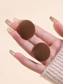 1 đôi Thanh lịch Cao quý & Thoải mái Nhung Bông tai stud Thích hợp Đối với Của phụ nữ Mặc hàng ngày - Cà phê - Xem 3