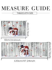 1pc Christmas Pattern Digital Printed Kitchen Mat - Non-monochrome - View 6