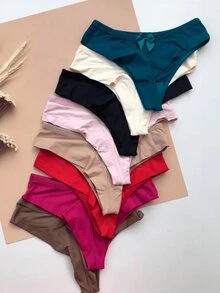 Kit Of 10 Double String Panties In Assorted Colors - Nhiều màu - Xem 2