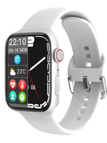 Eytlptoc 2024 年新款智能手表，触摸屏，男女通用时尚运动款，接听/拨打电话，多拨盘开关，日历闹钟，跑步，徒步旅行，各种运动，睡眠，相机，适用于 Android/IOS 手机 - 銀色 - 查看 12