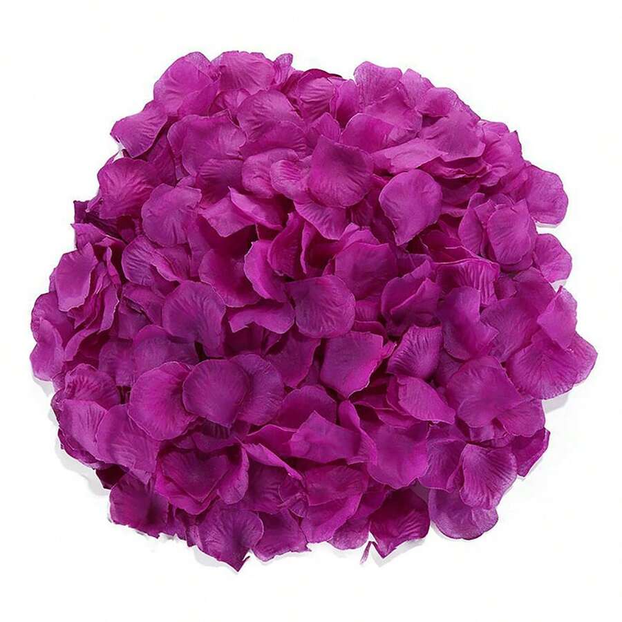 500入組/包紫色無紡布玫瑰花瓣,人造花用於婚禮/情人節/假日/聚會/求婚/家居裝飾,5*5cm