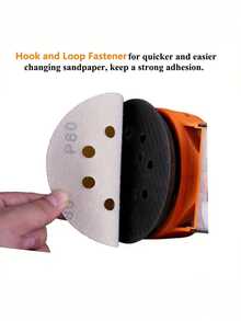 10/50cái 5 Inch 8-lỗ Vàng Chà nhám , Với Tự dính Đối với Chà nhám Và Đánh bóng , Lý tưởng Đối với - Màu vàng - Xem 7