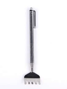 Stainless Steel Scratcher,1Pc Back Scratcher Manual Five Section Retractable Aid Stick Body Itch Scratching Tool,Gua Sha,Lymphatic Drainage,Cellulite,Back Scratchers,School,Back To School,Travel,Travel Essentials,Home Essentials,Spa,Massage Tool,Massage,Massager,Spa - Silver - View 11