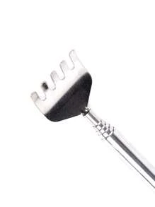 Stainless Steel Scratcher,1Pc Back Scratcher Manual Five Section Retractable Aid Stick Body Itch Scratching Tool,Gua Sha,Lymphatic Drainage,Cellulite,Back Scratchers,School,Back To School,Travel,Travel Essentials,Home Essentials,Spa,Massage Tool,Massage,Massager,Spa - Silver - View 10
