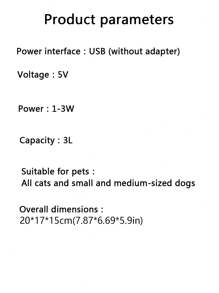 1pc White Silent Pet Smart Water Dispenser For Small-medium Sized Cats And Dogs Indoor Use - White - View 9