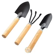 Gardening Tools Set For Planting, Pruning, Transplanting, Potting, Including Shovel, Trowel, Pruner, Rake, Cultivator And Carrying Bag - Black - View 6