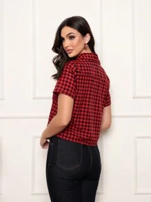 Women Blouses - Đỏ - Xem 2