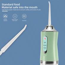 MUBITTU Irrigator Portable Dental Water Flosser 360°ROTARY NOZZLE Water Jet Floss Tooth  Strong Power,Mouth Washing Machine With High frequency motor, Built- in Smart Chip Teeth Cleaner - Pink - View 8