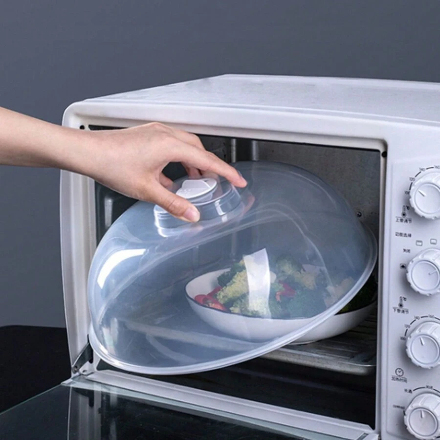 غطاء بلاستيكي لتغطية وحفظ الطعام 1 قطعة ، غطاء تسخين الميكروويف ويعمل كحماية مطبخ شفافة ضد الحشرات