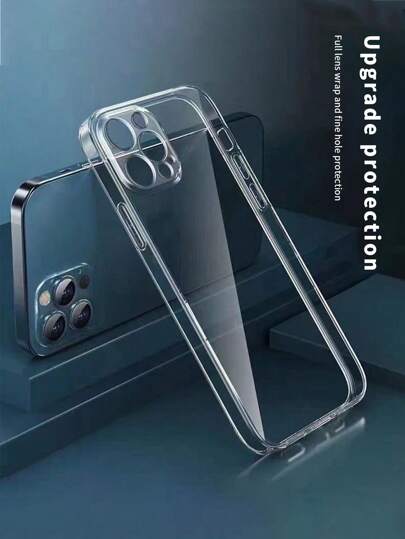 Ultra-Thin Transparent Anti-Fall TPU Phone Case Compatible With IPhone 17 Pro Max, Air, 16, 15 Pro / / Galaxy A15, S24 / 12C Series