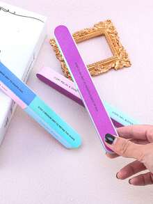 1pc Multi-surfaced Nail File Set Polishing Sponge Sanding Strips For Perfect Nail Art And Polish Removal - Color random 1PC - View 2