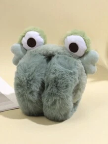 1 Piece Of Children's Frog Plush Autumn And Winter Warm Ear Protection Earmuffs Suitable For Daily Use - Green - View 2