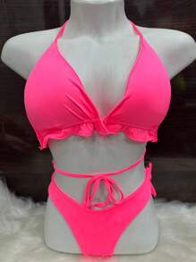 Women Bikini Sets - Màu Hồng  San hô - Xem 1