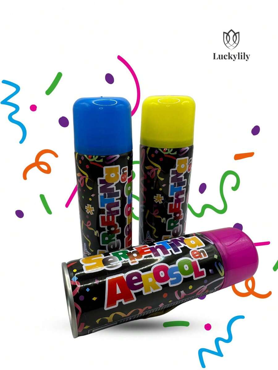 Serpentina en Aerosol - Multicolor - Ver 1