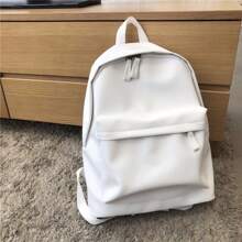 Mochila De Viaje Blanca Para Mujer, Mochila De Moda De Nuevo Estilo En Pequeña Cantidad Con Gran Capacidad Para Desplazarse - Blanco - Ver 1