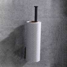 不鏽鋼紙巾架兼保鮮膜放置器,掛牆式,免釘儲物架,適用於浴室和廚房