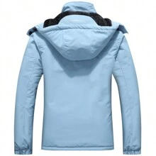 Women's Waterproof Ski Jacket Warm Winter Snow Coat Hooded Raincoat - 淺藍色 - 查看 2
